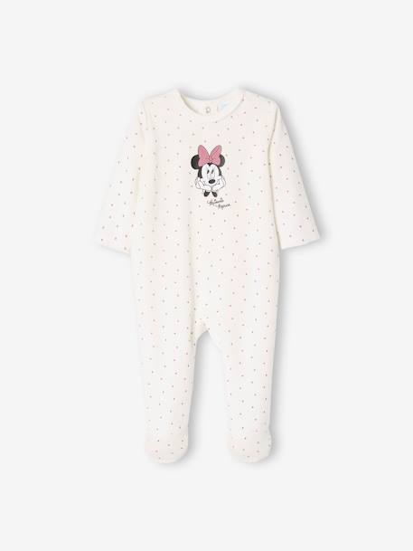 Pack of 2 Minnie Mouse Sleepsuits for Girls, by Disney® PURPLE DARK SOLID WITH DESIGN 