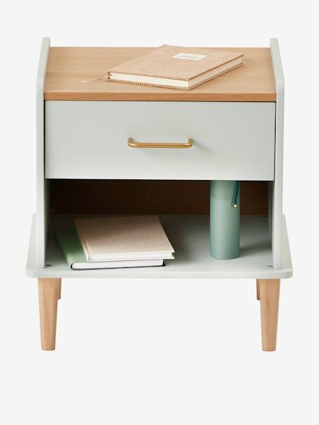 Bedside Table, Sixties GREEN LIGHT SOLID 