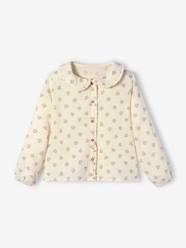 Girls-Blouse with Frilly Details in Cotton Gauze for Girls
