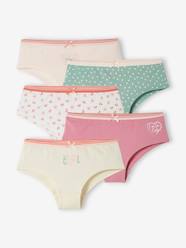 Pack of 5 Hearts Shorties for Girls
