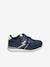 Touch-Fastening Trainers for Girls, Running Style BLUE DARK SOLID WITH DESIGN 
