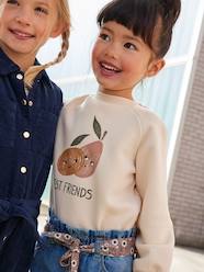 Girls-Cardigans, Jumpers & Sweatshirts-Sweatshirts & Hoodies-Sweatshirt with Motif, for Girls