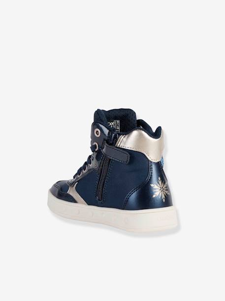 High-Top Trainers for Girls, Skylin by GEOX® ink blue+lilac 