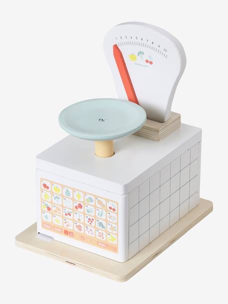 Kitchen Scales in FSC® Wood BEIGE LIGHT SOLID WITH DESIGN 