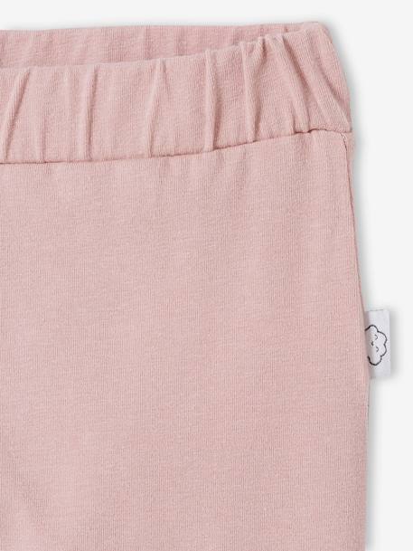 Soft Jersey Knit Trousers for Newborn Babies PINK MEDIUM SOLID+White+WHITE LIGHT SOLID 2 