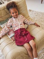 Girls-Skirts-"Paperbag" Style Skirt in Corduroy for Girls