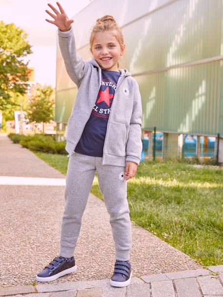 Joggers for Children, Chuck Patch by CONVERSE grey+navy blue 