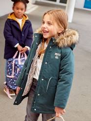 Girls-3-in-1 Parka with Hood for Girls