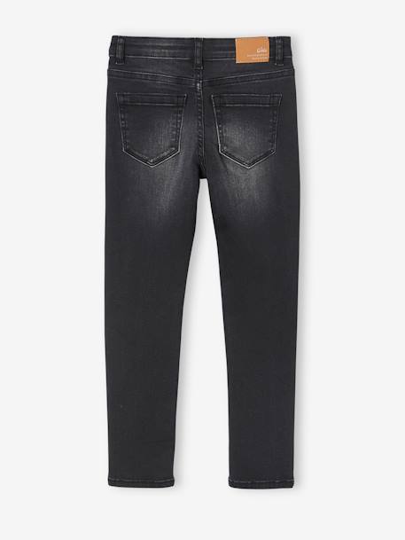 Slim Leg Waterless Jeans, MorphologiK NARROW Hip, for Girls BLACK DARK SOLID+Dark Blue+Denim Blue+GREY DARK SOLID 