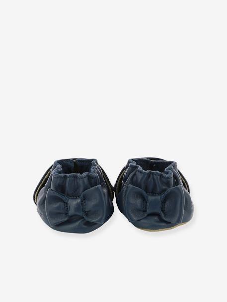 Goldy Cat Soft Soles Booties, by ROBEEZ© Dark Blue 