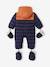 Lined & Padded Colourblock Pramsuit for Babies BLUE DARK SOLID 