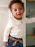 Long Sleeve Top with Peter Pan Collar, for Babies aqua green+Beige+pale pink 