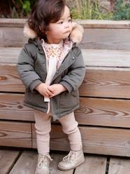 -Reversible Parka with Padding in Recycled Polyester, for Babies