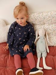 Baby-Dresses & Skirts-Marl-Effect Fleece Dress for Babies