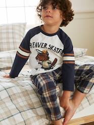 Beaver Pyjamas with Flannel Bottoms for Boys