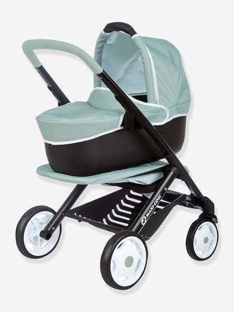 3-in-1 Maxi Cosi Pushchair with Carrycot - SMOBY green+rose 