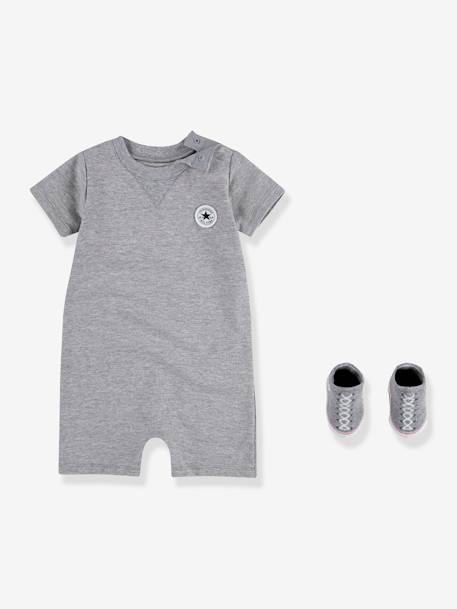 Set of 2 Items: Jumpsuit + Socks, Lil Chuck by CONVERSE grey+rose 