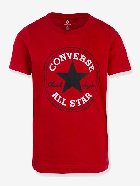 T-shirt for Children, Core - Boys Patch | by CONVERSE red, Chuck Vertbaudet