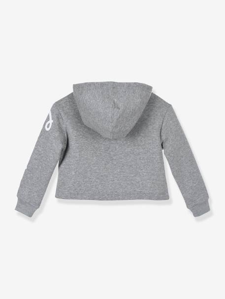 Chuck Patch Cropped Hoodie by CONVERSE grey+rose 