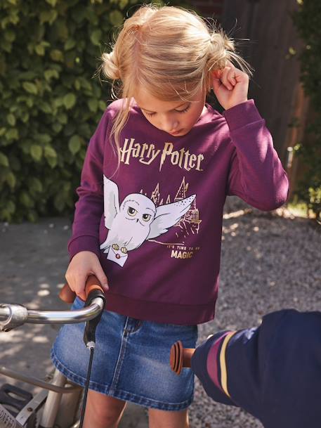 Harry Potter® Sweatshirt for Girls PURPLE DARK SOLID WITH DESIGN 