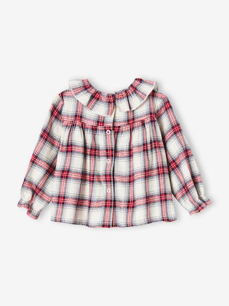 Wide Neck Blouse for Babies ecru 