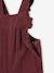Corduroy Dungarees with Ruffles for Babies green+PURPLE DARK SOLID 