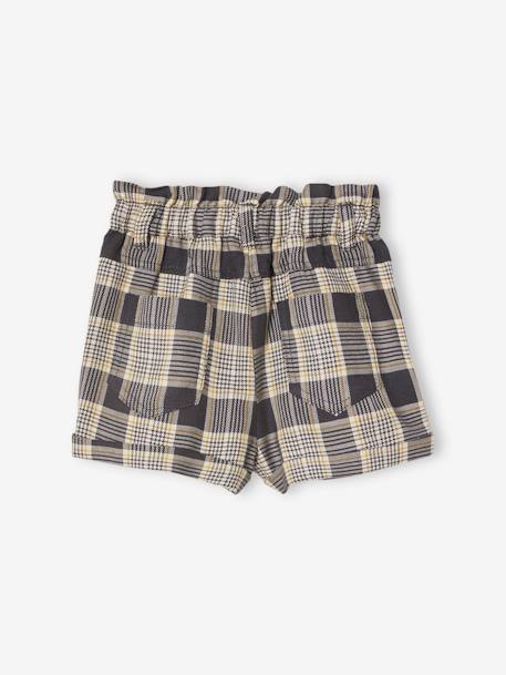 Chequered Shorts for Baby Girls chequered grey 
