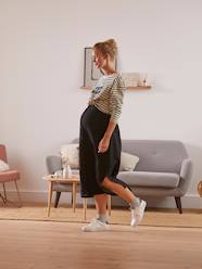 -Long Skirt in Cotton Gauze for Maternity