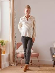 Maternity Jeans with Seamless Belly-Wrap