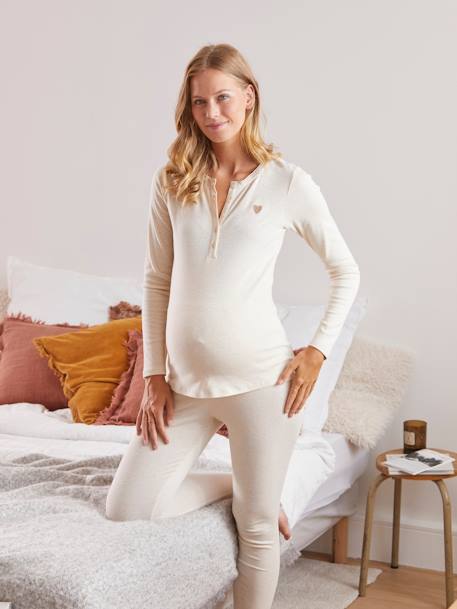 Pyjamas, Maternity & Nursing Special WHITE LIGHT SOLID 