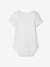 Pack of 3 Short Sleeve Bodysuits with Cutaway Shoulders, Organic Collection WHITE LIGHT TWO COLOR/MULTICOL 