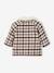 Woollen Coat, Recycled Polyester Padding, for Babies GREY DARK CHECKS 