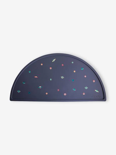 Place Mat in Silicone, by MUSHIE beige+navy blue+sky blue 