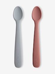 Nursery-Mealtime-Pack of Two 1st Stage Spoons in Silicone by MUSHIE