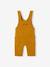 Fleece Top & Dungarees Ensemble, for Babies BROWN MEDIUM SOLID+emerald green 
