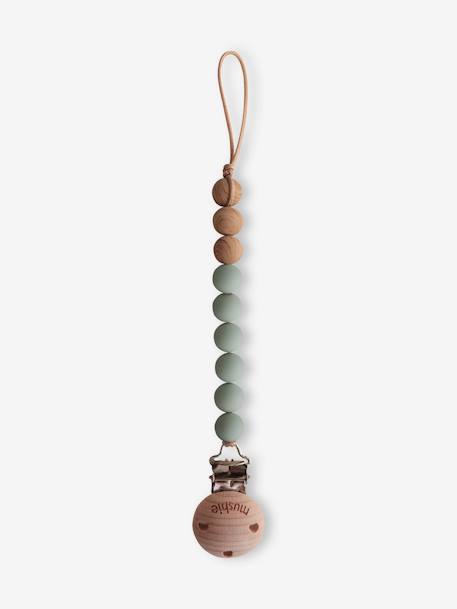 Dummy Clip in Silicone, Eva by MUSHIE brown+grey+rose+sage green 