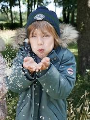 Boys-Hooded Parka with Sherpa Lining & Recycled Polyester Padding, for Boys