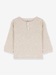 -Long Sleeve Top in Organic Cotton, for Babies, by Petit Bateau