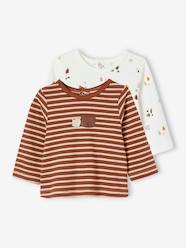Baby-Pack of 2 Long Sleeve Tops, for Babies
