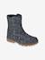 Leather Ankle Boots for Girls, Designed for Autonomy GREY MEDIUM  ALL OVER PRINTED 