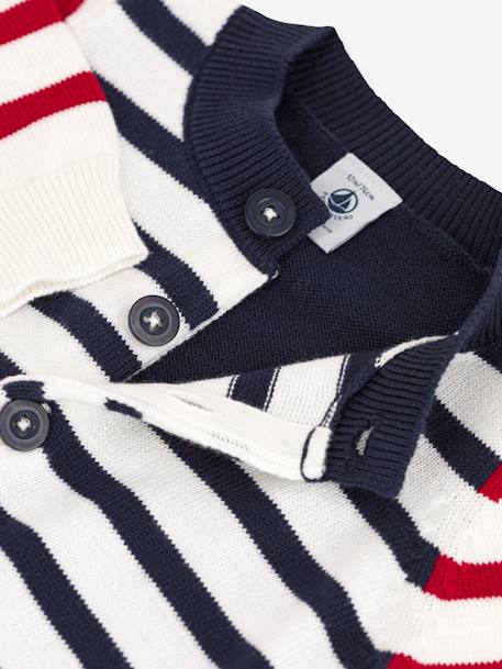 Knitted Cotton Cardigan for Babies, by Petit Bateau ecru 