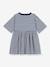 Striped Cotton Dress for Children, 3/4 Sleeves, by Petit Bateau blue 