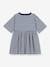 Striped Cotton Dress for Children, 3/4 Sleeves, by Petit Bateau blue 