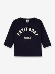 Baby-T-shirts & Roll Neck T-Shirts-T-Shirts-Long Sleeve Top in Organic Cotton, for Babies, by Petit Bateau