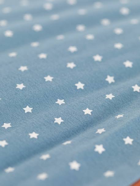 Sleeveless Baby Sleep Bag in Organic Cotton, by Petit Bateau blue 