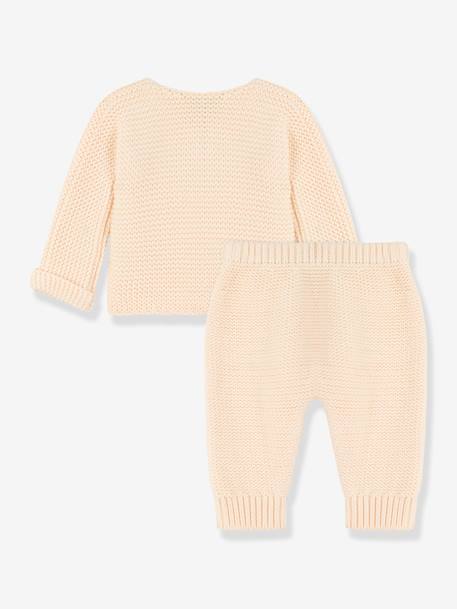 Knitted 2-Piece Set in Organic Cotton, by Petit Bateau white 