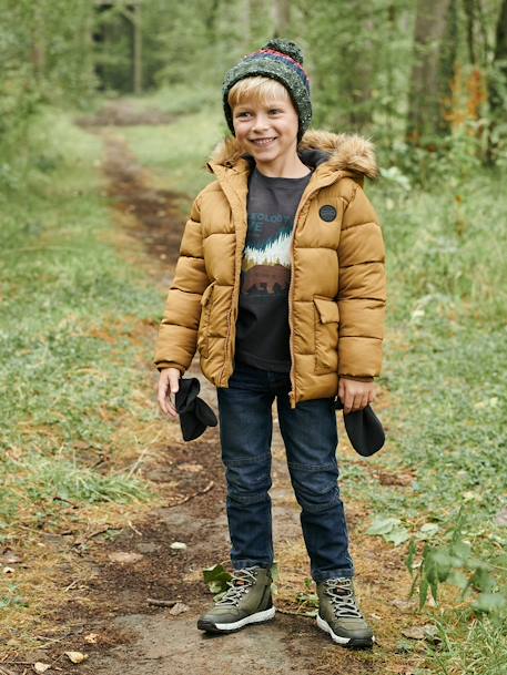Indestructible morphological straight jean for boy medium BLUE DARK SOLID+BLUE DARK WASCHED 