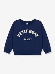 Sweatshirt in Organic Cotton Fleece for Children, by Petit Bateau