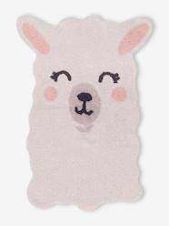 Bedding & Decor-Washable Cotton Rug, Smile Like a Llama by LORENA CANALS