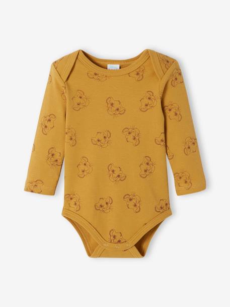 Pack of 2 Bodysuits, The Lion King by Disney®, for Babies YELLOW DARK SOLID WITH DESIGN 